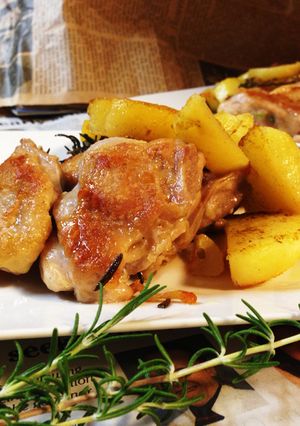 鶏肉のローズマリー焼き＆ポテト-レシピのメイン写真