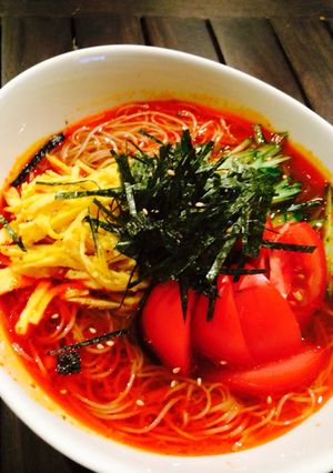 ピリ辛そうめん-レシピのメイン写真
