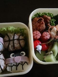 がんばれバスケ部!バイキンマンお弁当☆-レシピのメイン写真