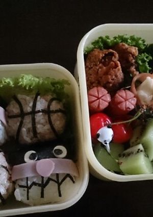 がんばれバスケ部！バイキンマンお弁当☆-レシピのメイン写真