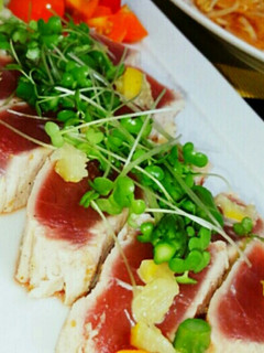 マグロと塩レモン-レシピのメイン写真