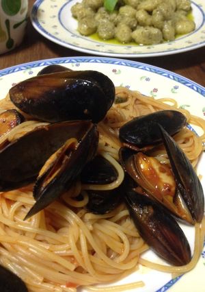 冷凍ムール貝で、簡単パスタ-レシピのメイン写真
