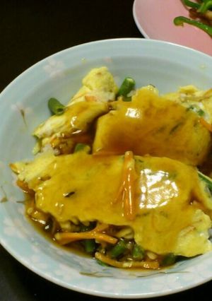 野菜だけ！天津飯-レシピのメイン写真