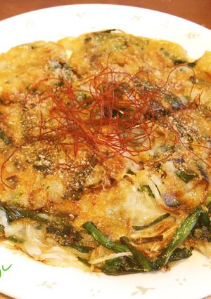 米粉100%のもちもち♡チヂミ-レシピのメイン写真
