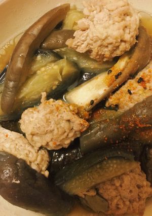 簡単！ナスと挽き肉の和風煮-レシピのメイン写真
