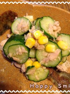 きゅうりとツナコーンのコロコロサラダ-レシピのメイン写真