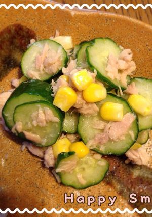 きゅうりとツナコーンのコロコロサラダ-レシピのメイン写真