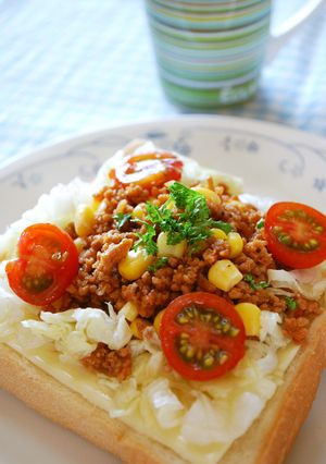 タコライス風♪チーズトースト-レシピのメイン写真