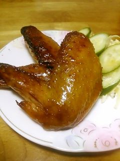 鶏手羽先のにんにくしょうが焼き-レシピのメイン写真