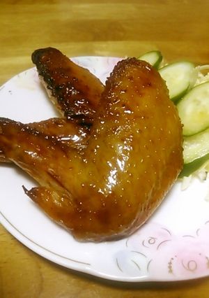 鶏手羽先のにんにくしょうが焼き-レシピのメイン写真