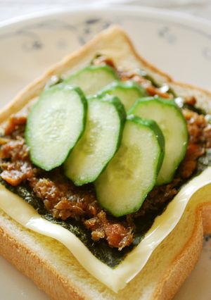 梅かつおチーズトースト-レシピのメイン写真