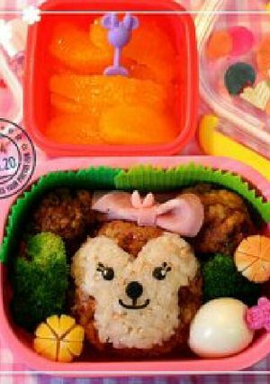 キャラ弁☆ごはんと唐揚げでシェリーメイ-レシピのメイン写真