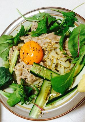 麺つゆでできる！豚しゃぶ冷やしうどん♡-レシピのメイン写真