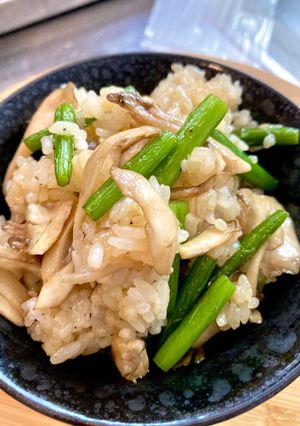 最強コンビ飯❤️舞茸＆ニンニクの芽炒めご飯-レシピのメイン写真