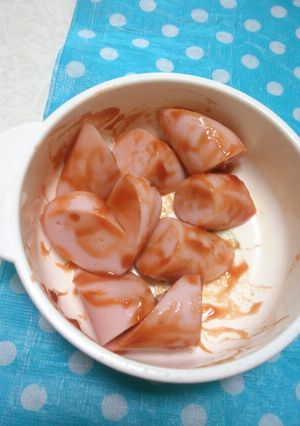魚肉ソーセージケチャップ和え-レシピのメイン写真