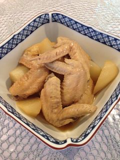 噛むカム 鳥手羽先と大根の煮物-レシピのメイン写真
