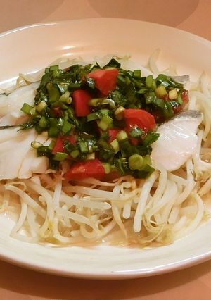 たらのとまとドレッシングがけ-レシピのメイン写真