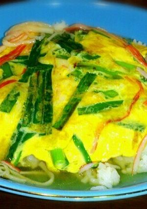 簡単！ニラとカニかまの天津飯-レシピのメイン写真