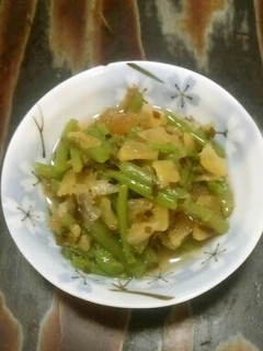 【簡単】ミズ(山菜)とつがる漬けの和え物-レシピのメイン写真