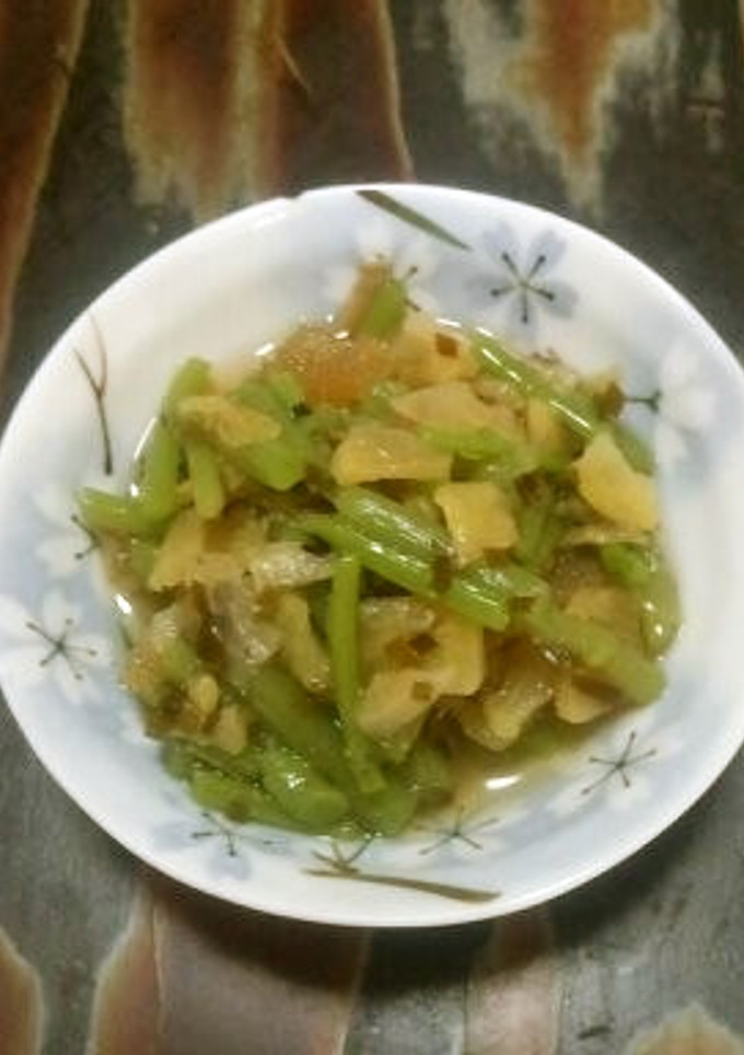 【簡単】ミズ（山菜）とつがる漬けの和え物-レシピのメイン写真