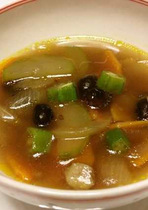 黒豆と野菜のカレースープ-レシピのメイン写真