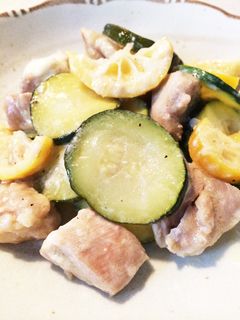 鶏肉とズッキーニの塩レモンマヨ炒め-レシピのメイン写真