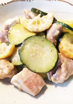 鶏肉とズッキーニの塩レモンマヨ炒め-レシピのメイン写真