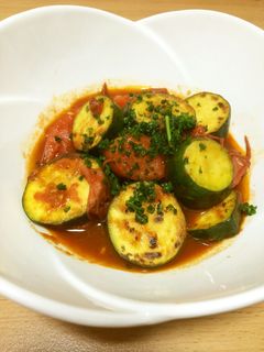 ズッキーニとトマトのバルサミコ炒め-レシピのメイン写真