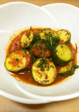 ズッキーニとトマトのバルサミコ炒め-レシピのメイン写真