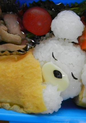 デコ弁☆お昼寝くまちゃん-レシピのメイン写真
