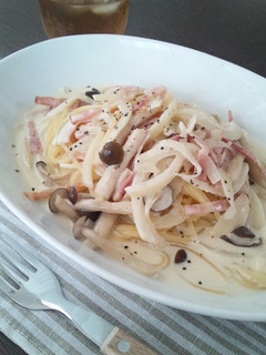 牛乳で作る★あっさりクリームパスタ-レシピのメイン写真