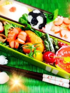 ワールドカップおにぎり弁当 桜編-レシピのメイン写真