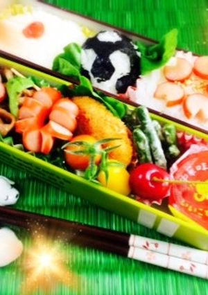 ワールドカップおにぎり弁当 桜編-レシピのメイン写真
