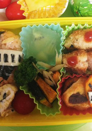 簡単！トッキュウジャー6号キャラ弁☆-レシピのメイン写真
