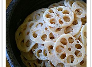 明太子パスタソースで！レンコンの明太和え-レシピのメイン写真
