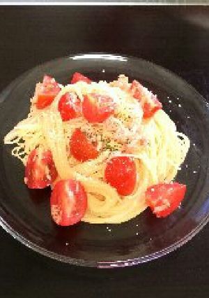 手抜き!!冷製トマトツナパスタ-レシピのメイン写真