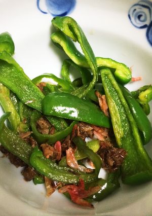 ピーマンのおかか小エビ炒め-レシピのメイン写真