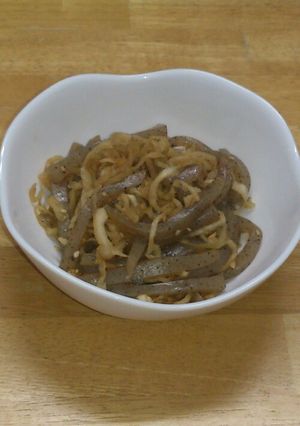 切り干し大根とこんにゃくのきんぴら-レシピのメイン写真
