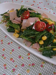 ポン酢でほうれん草サラダ-レシピのメイン写真