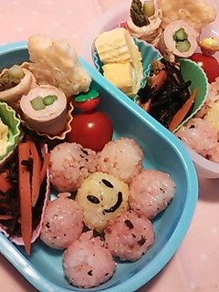 ニコニコお花のお弁当-レシピのメイン写真