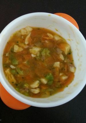 離乳食中期★レンジで★魚と野菜-レシピのメイン写真
