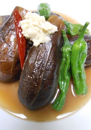 ナスの丸煮・おろし生姜添え-レシピのメイン写真