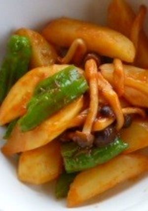 ポテトとしし唐のケチャップ炒め-レシピのメイン写真