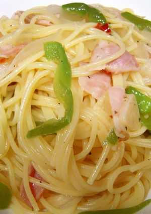 新玉ねぎとベーコンのパスタ♪-レシピのメイン写真