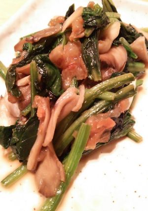 ほうれん草と舞茸の梅バター醤油炒め-レシピのメイン写真