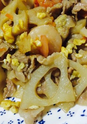 ✿エビと豚バラと彩野菜の栄養満点おかず✿-レシピのメイン写真