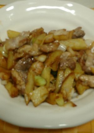 豚肉とじゃがねぎ炒め-レシピのメイン写真