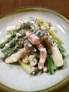 カルボナーラ風のアスパラ炒め-レシピのメイン写真