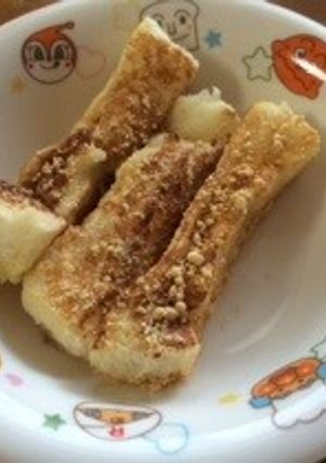 離乳食に！卵なしフレンチトーストきな粉味-レシピのメイン写真
