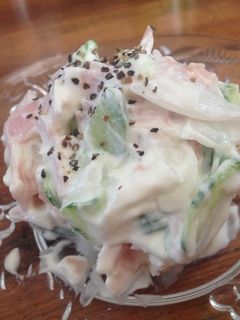 *塩レモンで作る水切りヨーグルトサラダ*-レシピのメイン写真